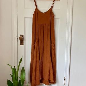 Zara cotton midi dress.